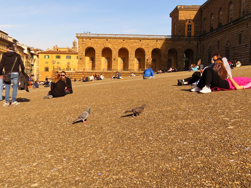 Picknicken bij Palazzo Pitti