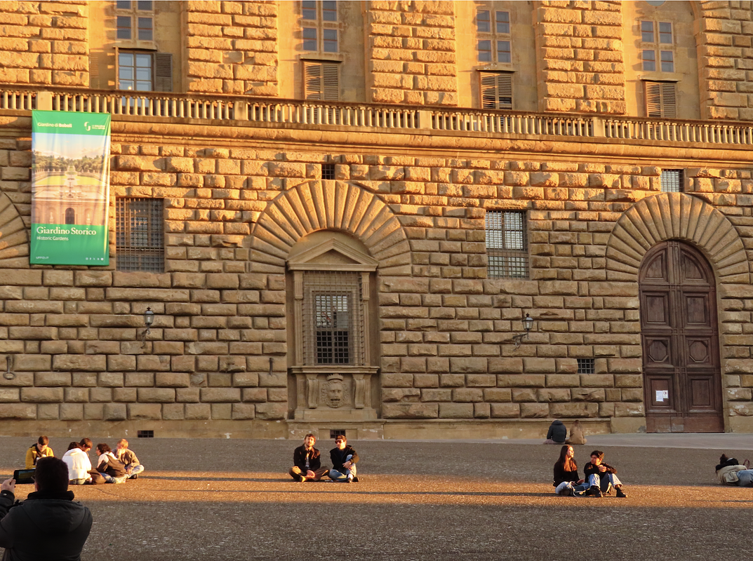 Picknicken bij Palazzo Pitti